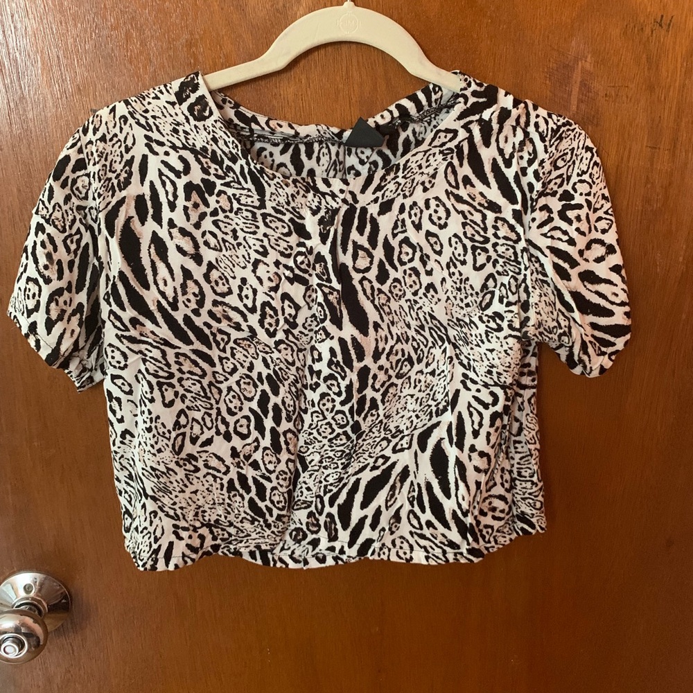 Cheetah crop top